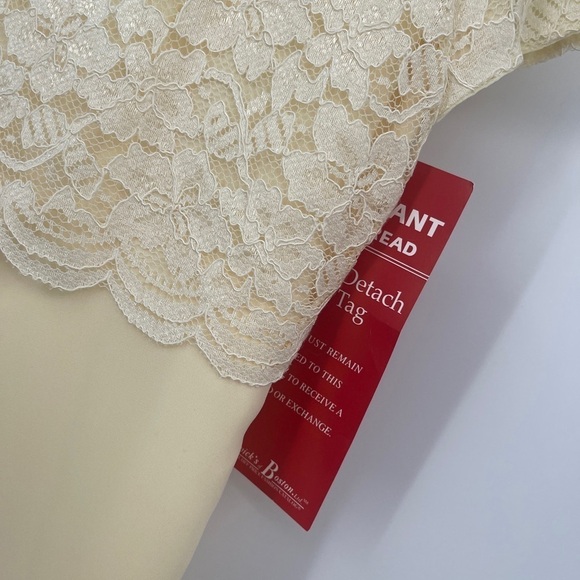 VTG Lanz of Salzburg Ivory Lace Gown Mother of the Bride Size 10 NWT Deadstock - Picture 5 of 5